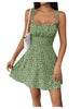 GORGLITTER Women's Floral Cami Dress – Green Large