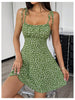 GORGLITTER Women's Floral Cami Dress – Green Large
