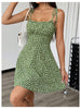 GORGLITTER Women's Floral Cami Dress – Green Large