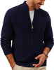 Men's Full Zip Knitted Cardigan Winter Jumper